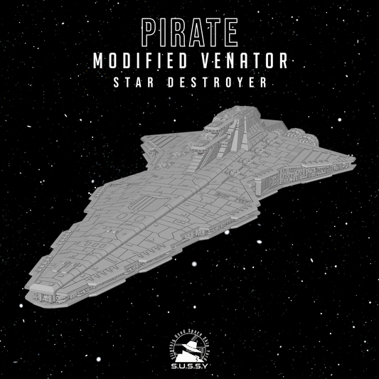 Star Wars Armada Pirate Modified Venator Star Destroyer 16k 3D print