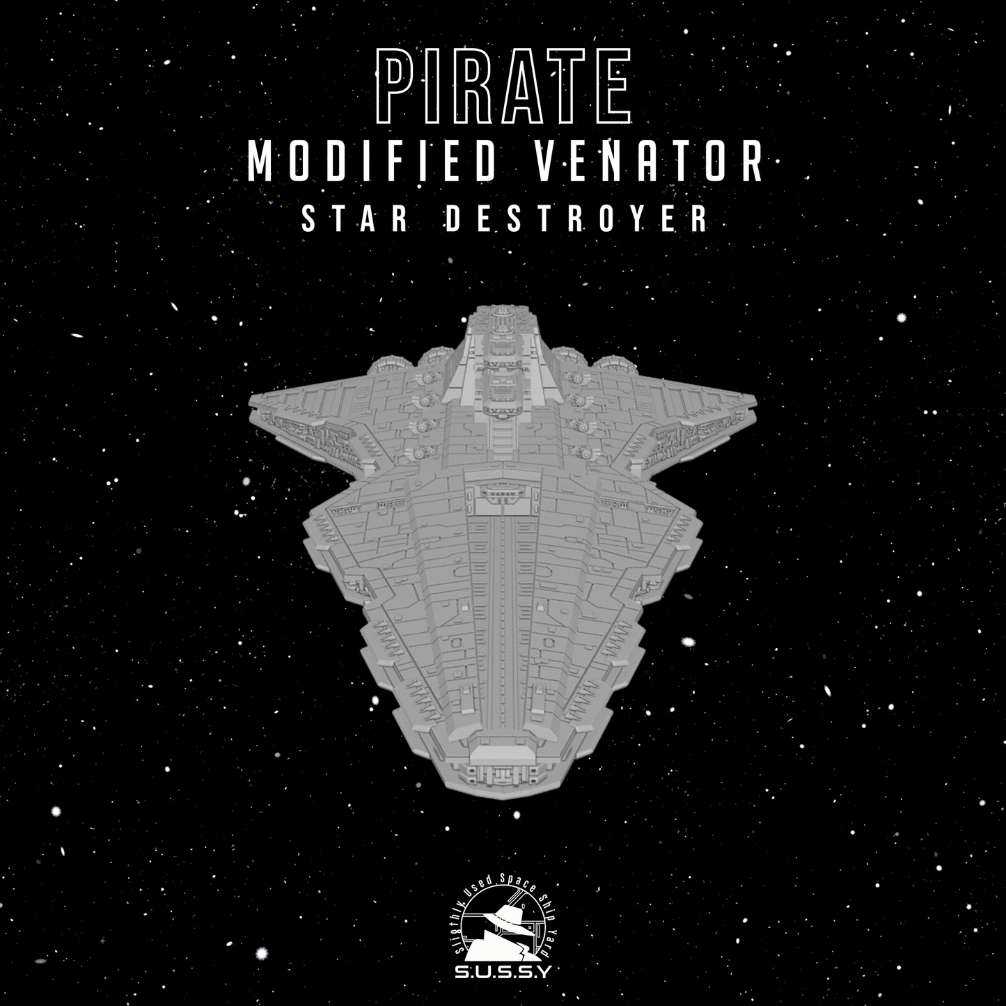 Star Wars Armada Pirate Modified Venator Star Destroyer 16k 3D print