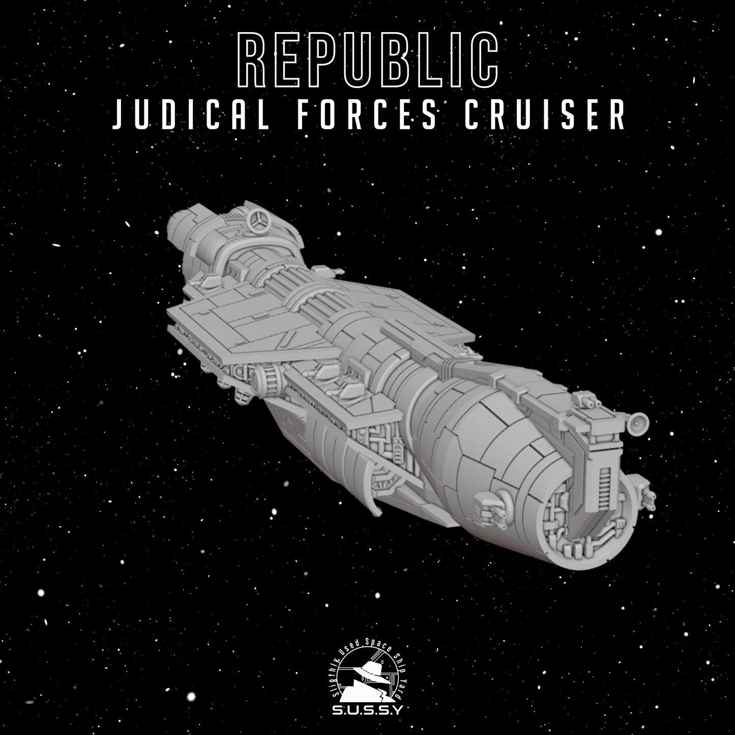 Star Wars Armada GAR Republic Judicial Forces Cruiser 16k 3D print