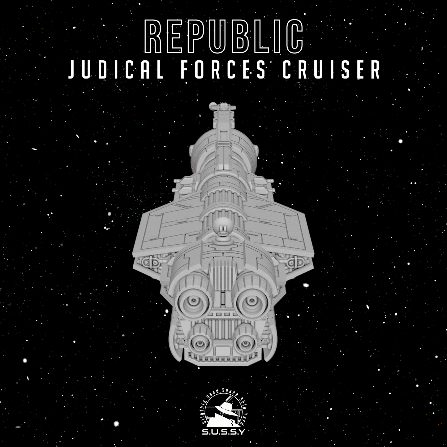 Star Wars Armada GAR Republic Judicial Forces Cruiser 16k 3D print