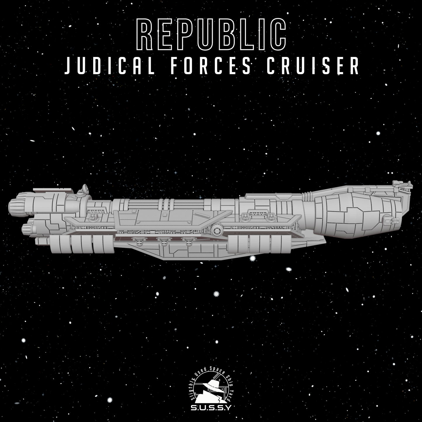 Star Wars Armada GAR Republic Judicial Forces Cruiser 16k 3D print