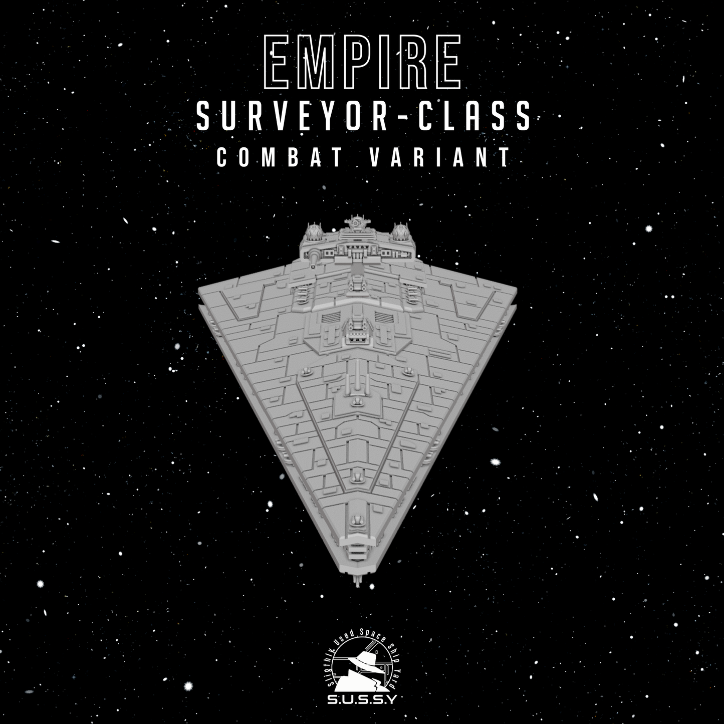 Star Wars Armada Empire Surveyor-Class Support + Combat Frigate 16k 3D print