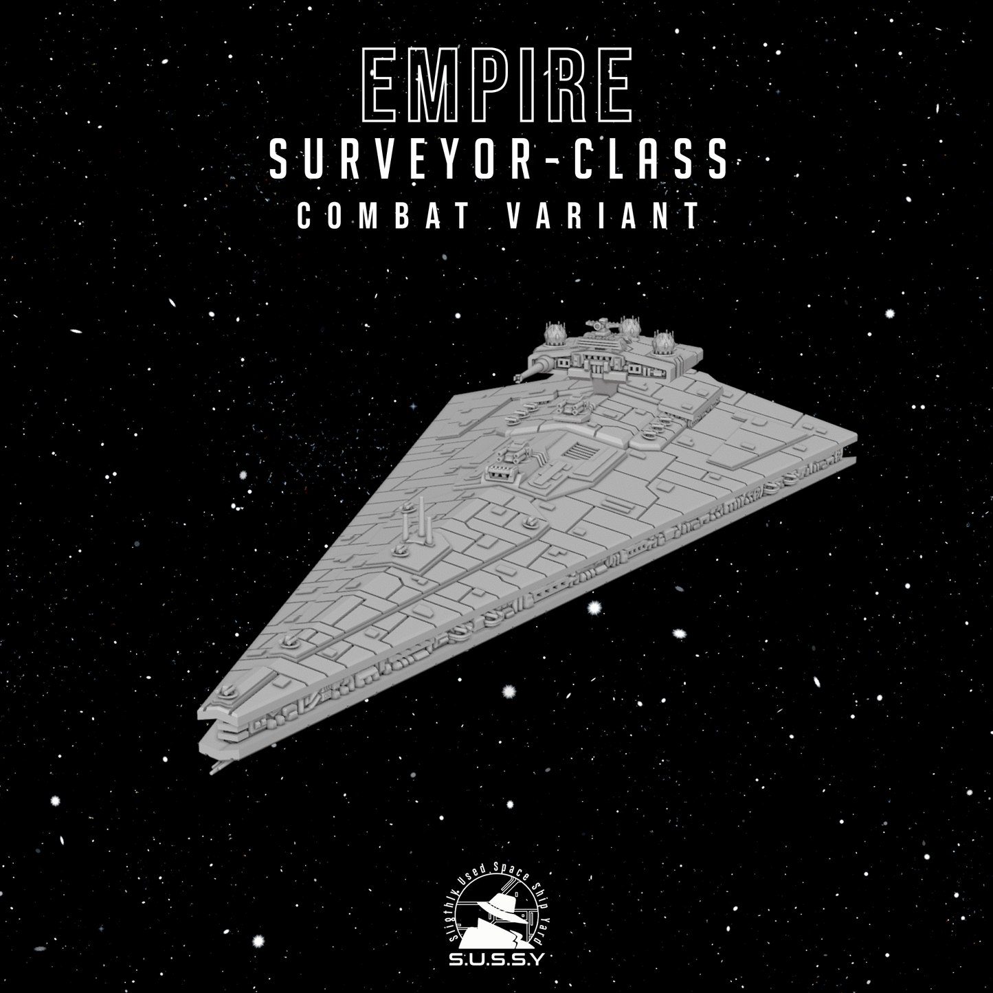 Star Wars Armada Empire Surveyor-Class Support + Combat Frigate 16k 3D print