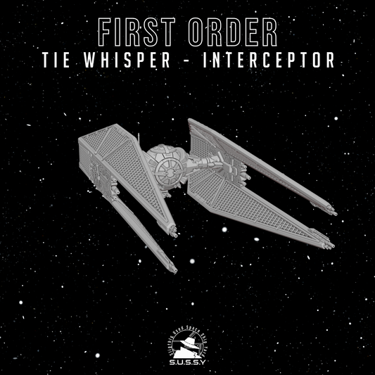 Star Wars X-Wing 1/270 First Order Kylo Ren TIE Whisper Interceptor 16k 3D print
