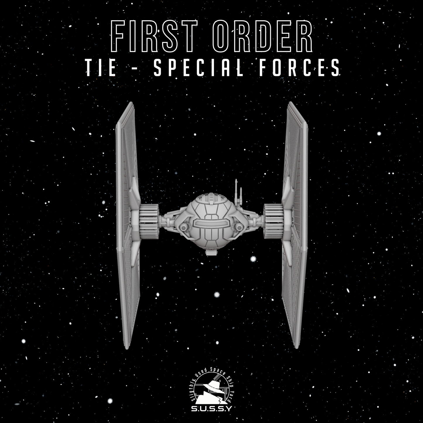 Star Wars X-Wing 1/270 First Order TIE Special Forces 16k 3D print