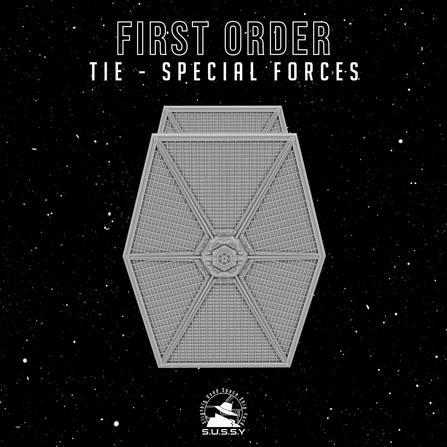 Star Wars X-Wing 1/270 First Order TIE Special Forces 16k 3D print