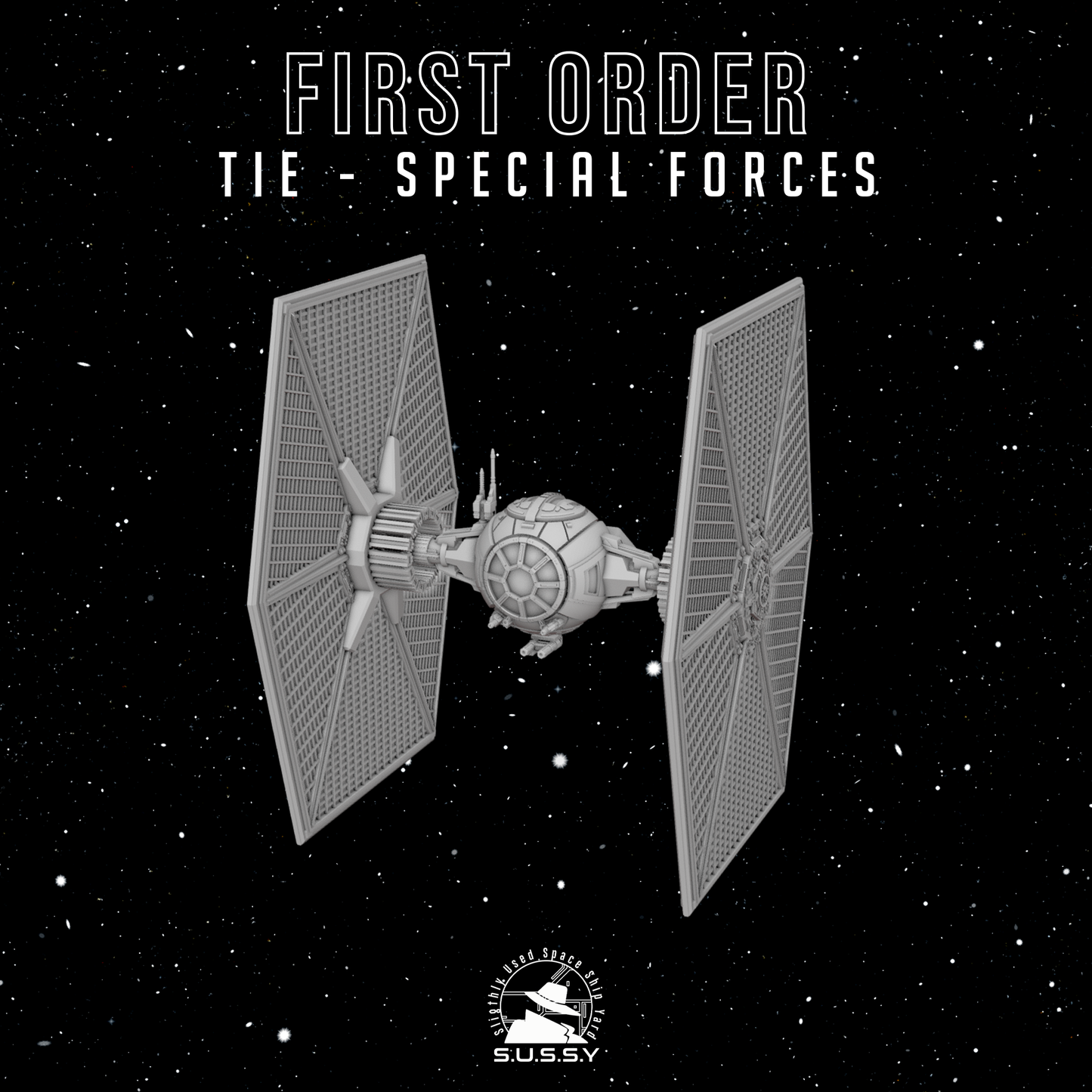 Star Wars X-Wing 1/270 First Order TIE Special Forces 16k 3D print