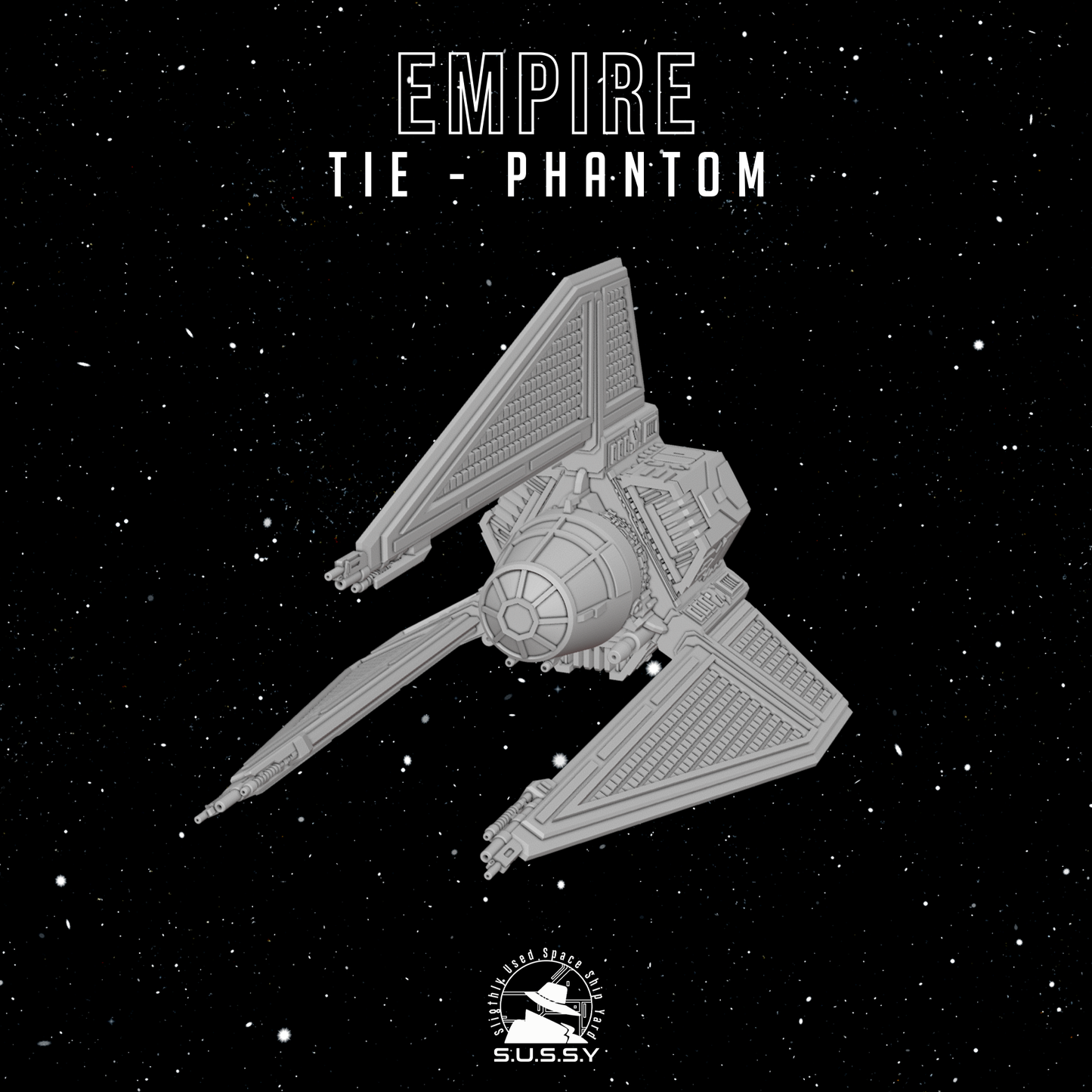 Star Wars X-Wing 1/270 Empire TIE Phantom 16k 3D print