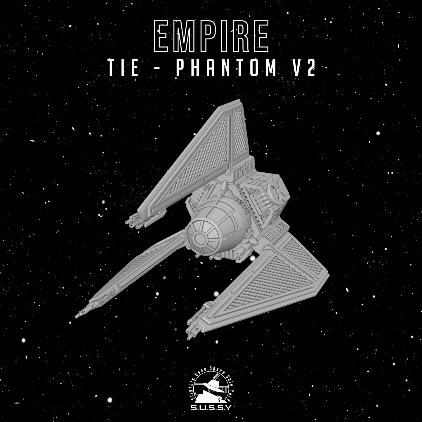 Star Wars X-Wing 1/270 Empire TIE Phantom 16k 3D print