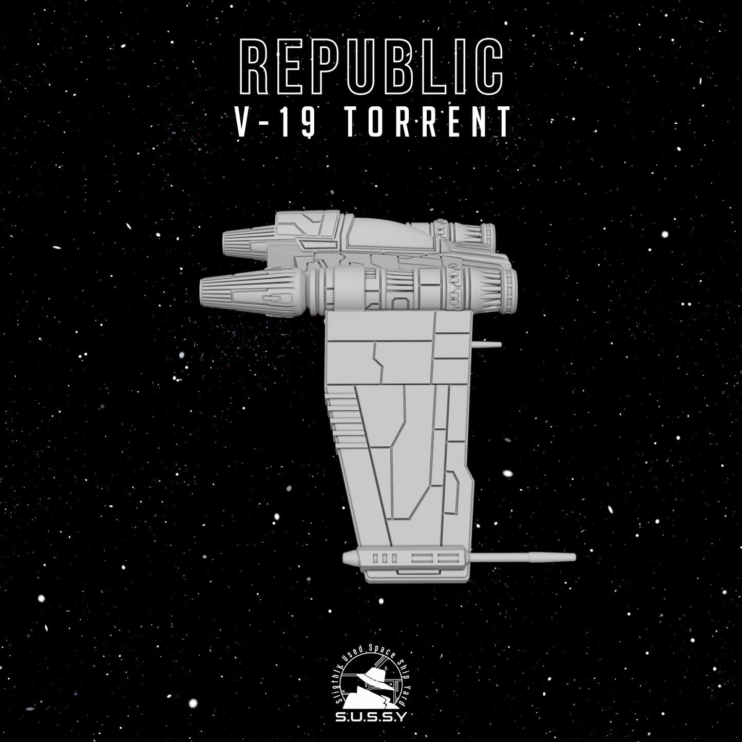 Star Wars X-Wing 1/270 GAR Clone Republic V-19 Torrent 16k 3D print
