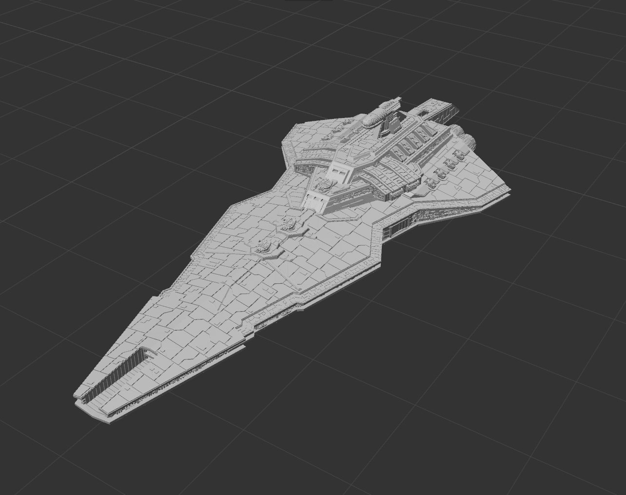 Star Wars Armada Empire Valiant Star Destroyer 16k 3D print