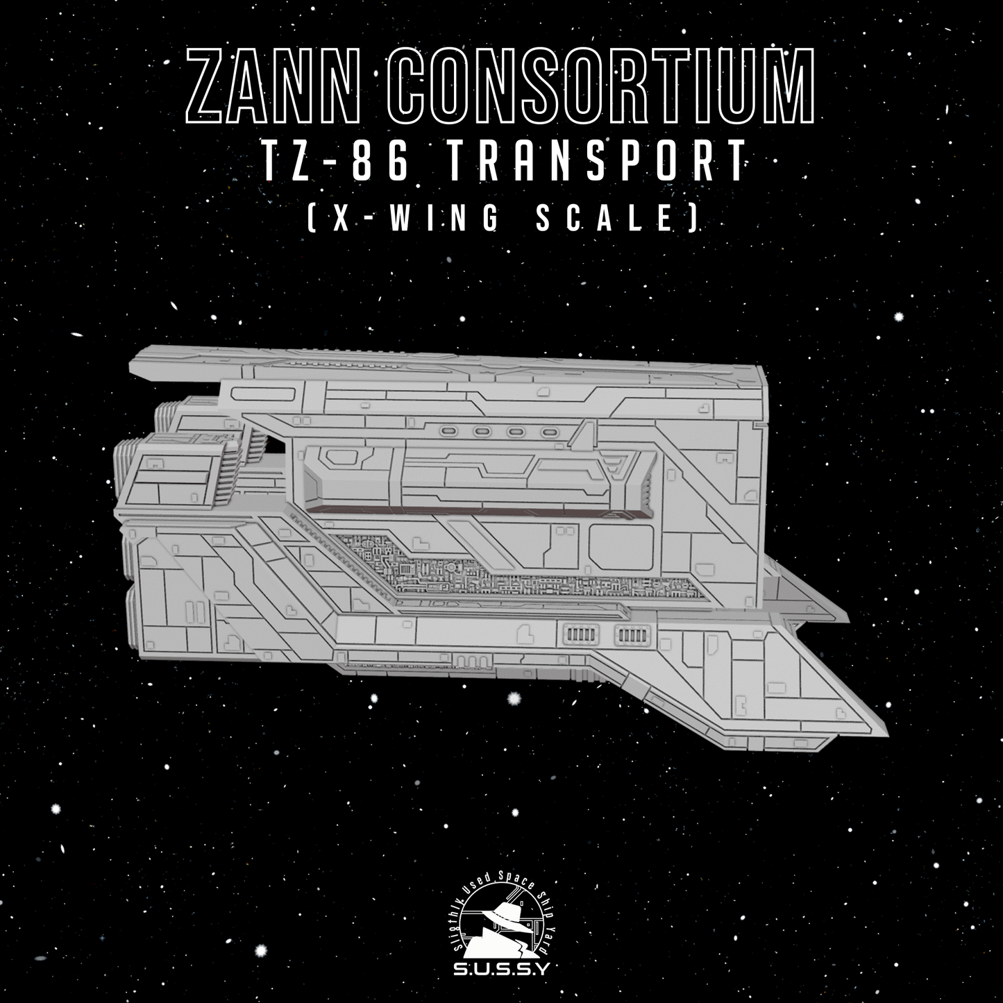Star Wars X-Wing 1/270 Zann Consortium TZ-86 Transport 16k 3D print