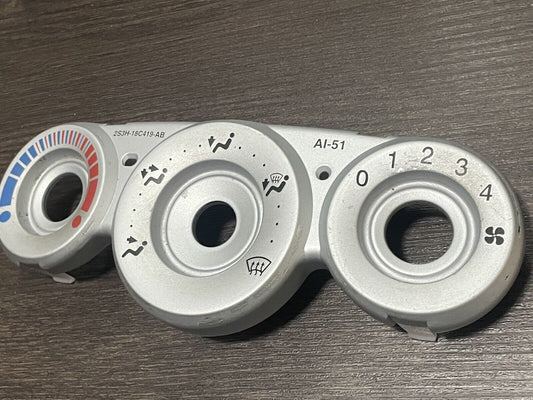 2002-2004 SVT Ford Focus SILVER HVAC Trim bezel