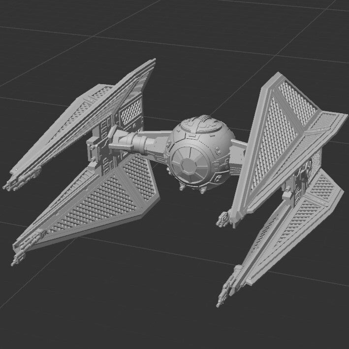 Star Wars X-Wing 1/270 Imperial TIE Interceptor Royal Guard 16k 3D print